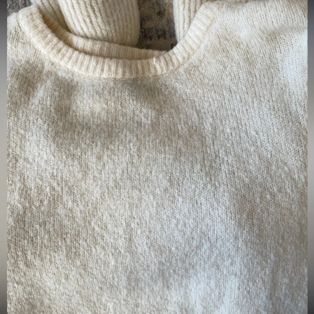 Cream Ruffle Sweater - Picture 4 of 6